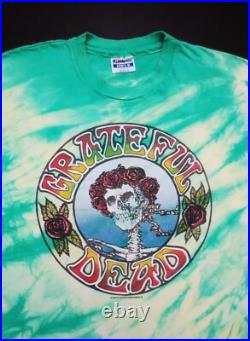 Grateful Dead Shirt T Shirt Vintage 1988 Bertha Skull Roses Mouse Kelley GDM XL