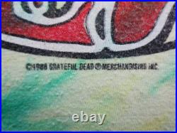 Grateful Dead Shirt T Shirt Vintage 1988 Bertha Skull Roses Mouse Kelley GDM XL