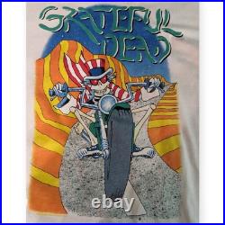 Grateful Dead Shirt T Shirt Vintage 1988 GD Movie Motorcycle Laguna Seca GDM L