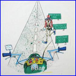 Grateful Dead Shirt T Shirt Vintage 1988 GD Movie Motorcycle Laguna Seca GDM XL