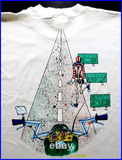 Grateful Dead Shirt T Shirt Vintage 1988 Motorcycle Laguna Seca CA USA GDM L New