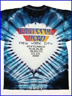 Grateful Dead Shirt T Shirt Vintage 1988 New York Statue Liberty MSG Mikio GDM L