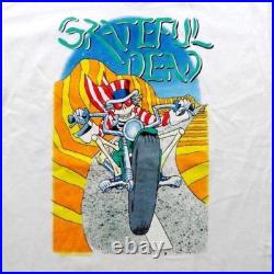 Grateful Dead Shirt T Shirt Vintage 1988 USA Motorcycle Laguna Seca CA GDM L New