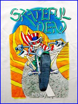 Grateful Dead Shirt T Shirt Vintage 1988 USA Motorcycle Laguna Seca CA GDM L New