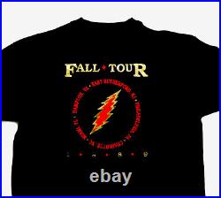 Grateful Dead Shirt T Shirt Vintage 1989 Fall Tour Warlocks Tim Harris GD XL New