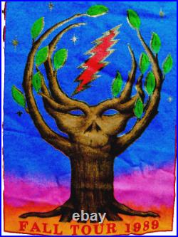 Grateful Dead Shirt T Shirt Vintage 1989 Fall Tour Warlocks Tim Harris GD XL New