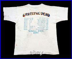 Grateful Dead Shirt T Shirt Vintage 1989 Guitar Snowman Art Spring Tour GDM XL