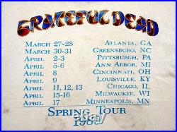 Grateful Dead Shirt T Shirt Vintage 1989 Guitar Snowman Art Spring Tour GDM XL