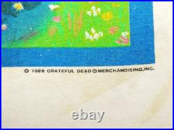 Grateful Dead Shirt T Shirt Vintage 1989 Guitar Snowman Art Spring Tour GDM XL