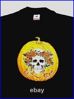 Grateful Dead Shirt T Shirt Vintage 1989 Halloween Pumpkin Roses Mikio GDM M