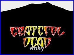 Grateful Dead Shirt T Shirt Vintage 1989 Halloween Pumpkin Roses Mikio GDM M