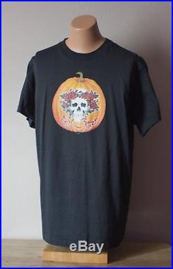 Grateful Dead Shirt T Shirt Vintage 1989 Halloween Pumpkin Skull Mikio GDM XL