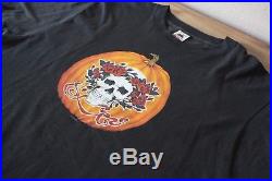 Grateful Dead Shirt T Shirt Vintage 1989 Halloween Pumpkin Skull Mikio GDM XL