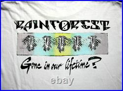 Grateful Dead Shirt T Shirt Vintage 1989 Rainforest Leaves Panther Mikio GDM L