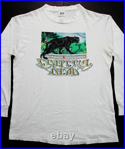 Grateful Dead Shirt T Shirt Vintage 1989 Rainforest Leaves Panther Mikio GDM L