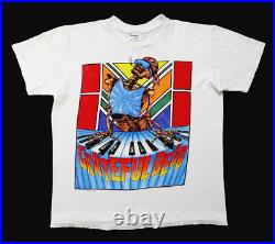 Grateful Dead Shirt T Shirt Vintage 1989 Summer Tour Smoking Skeleton Keyboard L