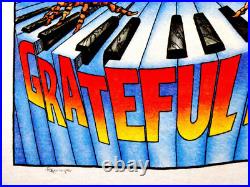Grateful Dead Shirt T Shirt Vintage 1989 Summer Tour Smoking Skeleton Keyboard L