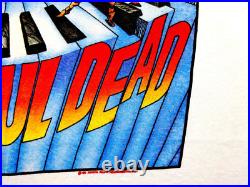 Grateful Dead Shirt T Shirt Vintage 1989 Summer Tour Smoking Skeleton Keyboard L