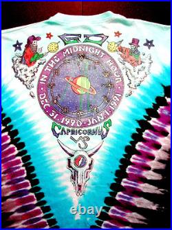 Grateful Dead Shirt T Shirt Vintage 1990 1991 New Year's Eve Time Zodiac GDM XL