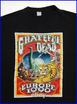 Grateful Dead Shirt T Shirt Vintage 1990 Europe Germany London Paris Griffin XL
