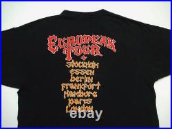 Grateful Dead Shirt T Shirt Vintage 1990 Europe Germany London Paris Griffin XL