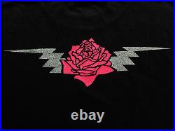 Grateful Dead Shirt T Shirt Vintage 1990 GD Skullwalker Lightning Rose GDM L