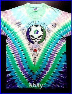Grateful Dead Shirt T Shirt Vintage 1990 Soccer Cycling Los Angeles CA LA GDM XL