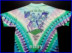 Grateful Dead Shirt T Shirt Vintage 1990 Soccer Cycling Los Angeles CA LA GDM XL