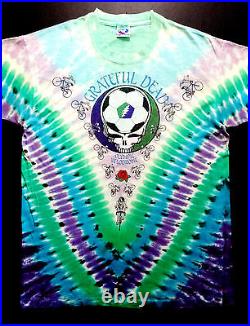 Grateful Dead Shirt T Shirt Vintage 1990 Soccer Cycling Los Angeles LA CA GDM XL