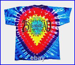 Grateful Dead Shirt T Shirt Vintage 1990 Space Your Face 25 Years Tie Dye GDM L