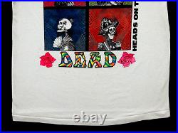 Grateful Dead Shirt T Shirt Vintage 1990 Summer Tour 25th Anniversary Heads XL