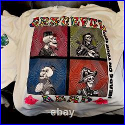Grateful Dead Shirt T Shirt Vintage 1990 Summer Tour Heads 25th Anniversary XL