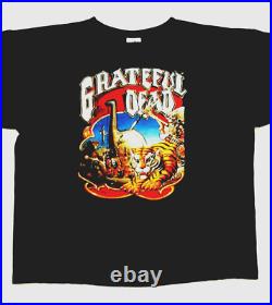 Grateful Dead Shirt T Shirt Vintage 1990 Without A Net Tiger Rick Griffin Art XL
