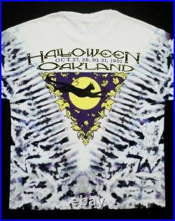 Grateful Dead Shirt T Shirt Vintage 1991 Halloween Oakland Mikio Cat Roses GD XL