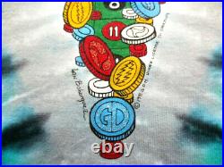 Grateful Dead Shirt T Shirt Vintage 1991 Las Vegas Casino Dealers Poker Dice XL