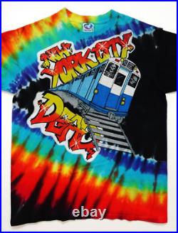 Grateful Dead Shirt T Shirt Vintage 1991 MSG New York City NYC Graffiti Paint XL