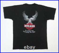 Grateful Dead Shirt T Shirt Vintage 1991 Motorcycle Harley Davidson Black HD L