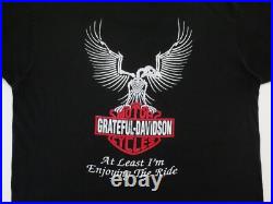 Grateful Dead Shirt T Shirt Vintage 1991 Motorcycle Harley Davidson Black HD L