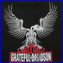 Grateful Dead Shirt T Shirt Vintage 1991 Motorcycle Harley Davidson Black HD L