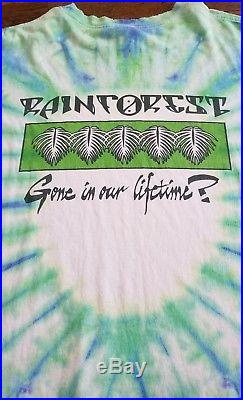 Grateful Dead Shirt T Shirt Vintage 1991 Rainforest Panther Mikio Art GDM XL