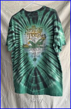 Grateful Dead Shirt T Shirt Vintage 1991 Spring St. Patrick's Day Maryland GDM L