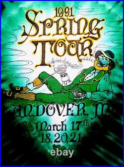 Grateful Dead Shirt T Shirt Vintage 1991 Spring Tour Maryland St Patricks GDM L