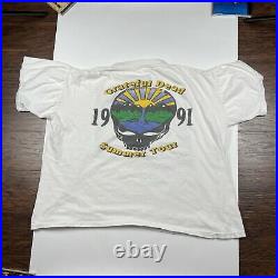 Grateful Dead Shirt T Shirt Vintage 1991 Summer Tour Lot Tee LARGE