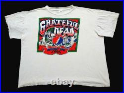 Grateful Dead Shirt T Shirt Vintage 1991 Summer Tour Paradise Waits GD Skeletons