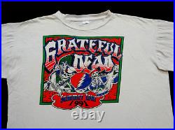 Grateful Dead Shirt T Shirt Vintage 1991 Summer Tour Paradise Waits GD Skeletons