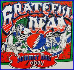 Grateful Dead Shirt T Shirt Vintage 1991 Summer Tour Paradise Waits GD Skeletons