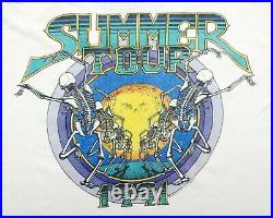 Grateful Dead Shirt T Shirt Vintage 1991 Summer Tour Sun Skeletons Opie GDM XL