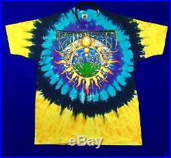 Grateful Dead Shirt T Shirt Vintage 1991 Summer Tour Tie Dye Sun Skeletons Rare