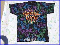 Grateful Dead Shirt T Shirt Vintage 1992 Dead Space Dancing Skeleton RARE XL