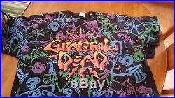 Grateful Dead Shirt T Shirt Vintage 1992 Space Dancing Skeleton Hat Stars GDM L